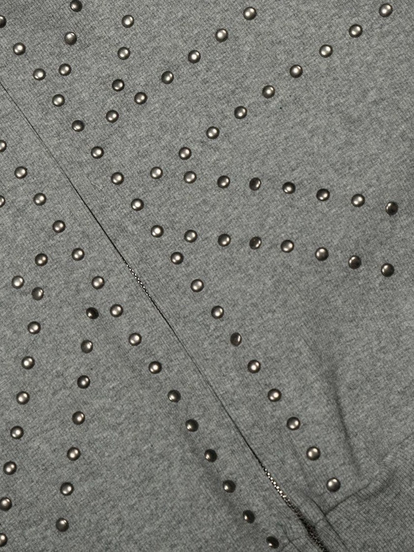 'Urban Stud' Fur Collar Studded Detailing Fleece Hoodie (Copy) AlielNosirrah