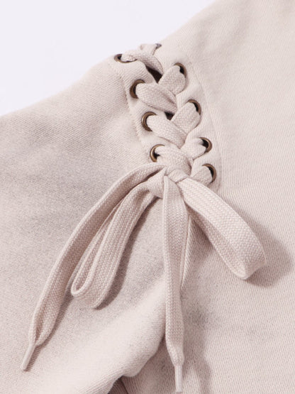 'Feral Cat' Cropped Print Drawstring Spicy Street Hoodie (Copy) AlielNosirrah