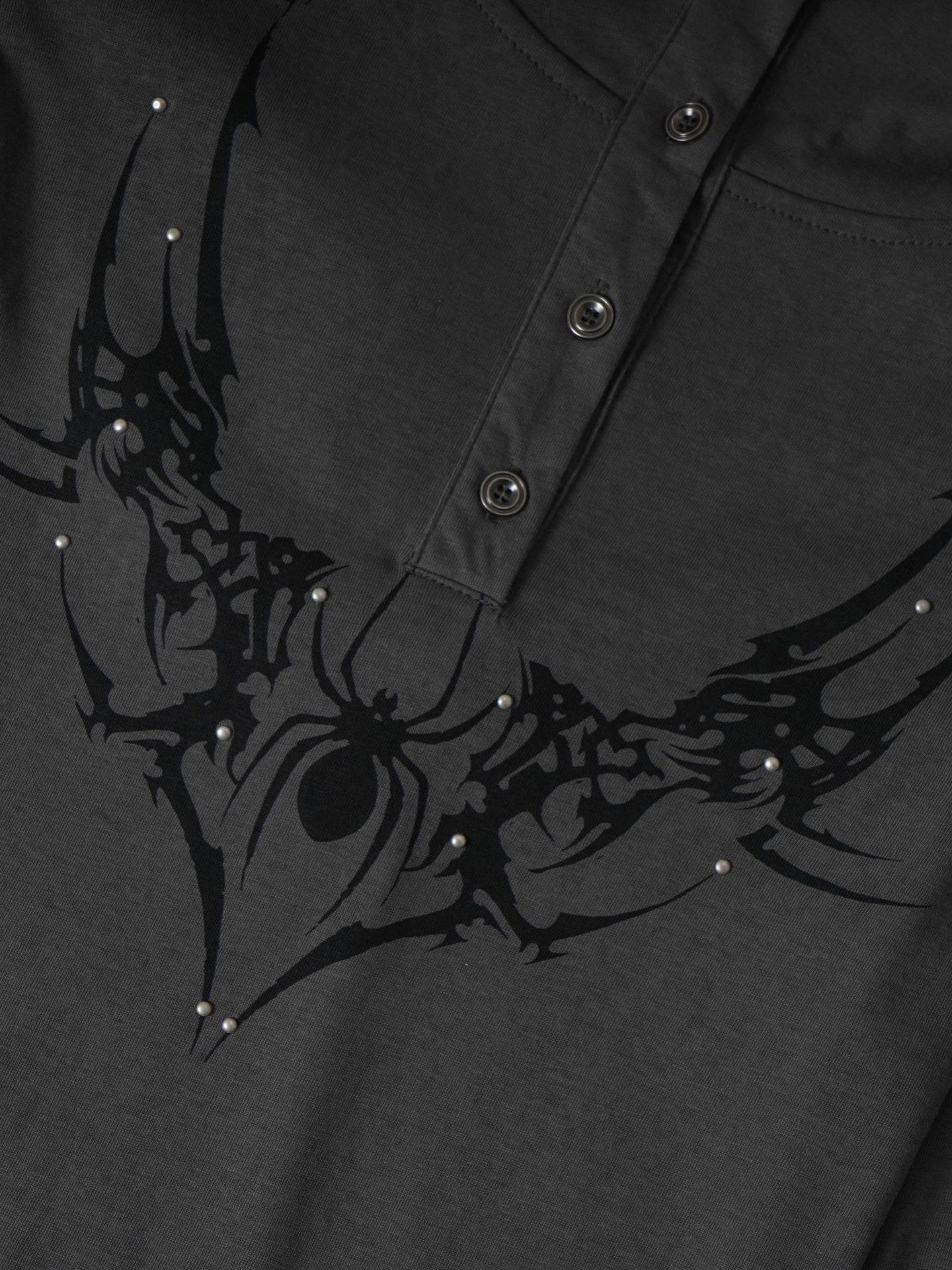 ’Sweet Venom' Retro Hot Girl V-Neck Loose & Flattering Long Sleeve Lightweight Blouse AlielNosirrah