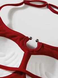 'Wild Butterfly' Aussie Butterfly Chain Halter Built-In Padding Top (Copy) AlielNosirrah