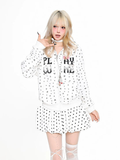 'Paw Sweetie' Sweet Animal Paw Print Y2K Jacket (Copy) AlielNosirrah
