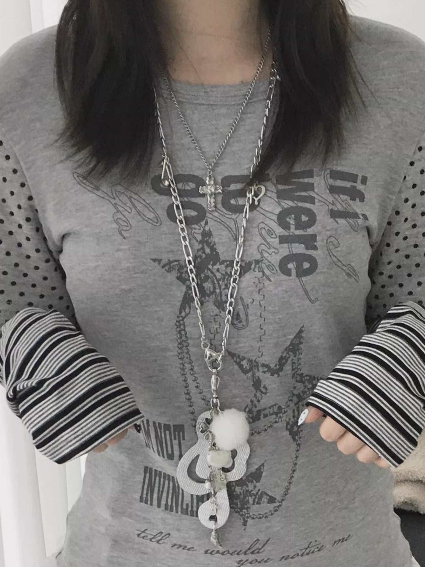 'Melody of Hearts' Y2K Angel Music Note Wing Necklace AlielNosirrah