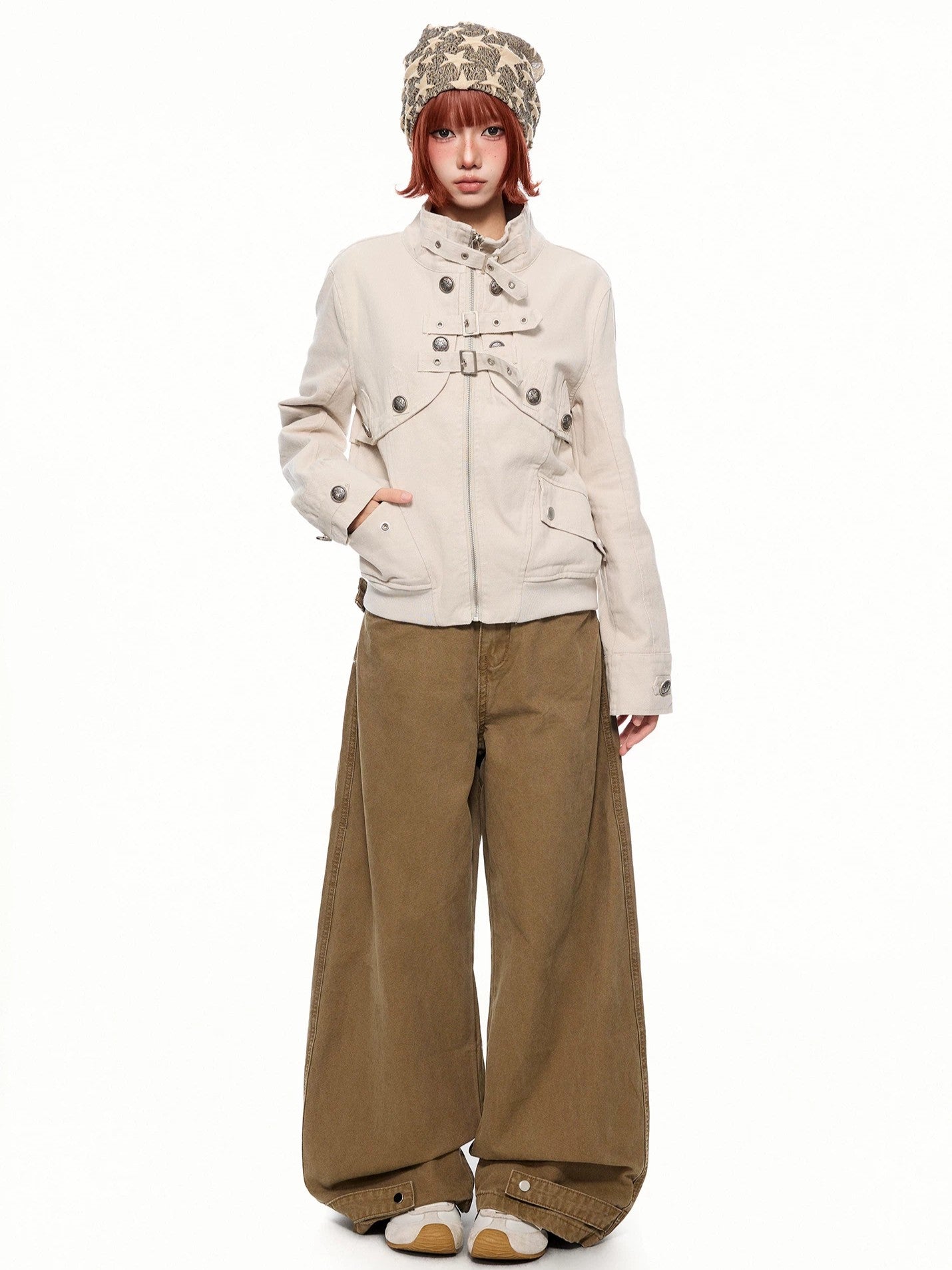 'VibeCargo' Vintage US Style Light Punk Workwear Jacket