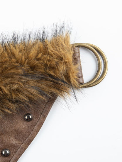 'Sassy Ride' Y2k Lace Up Fur Belt Mini Skirt (Copy) AlielNosirrah