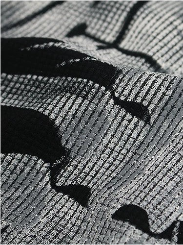 'BoneEcho' Gothic Skeleton Print Short Sleeve T-Shirt