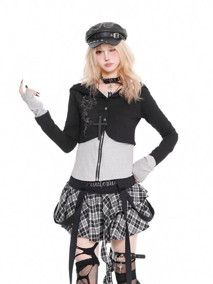 'Rogue Patch' Y2K Patchwork Knit Long Sleeve Tee AlielNosirrah