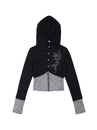 'Rogue Patch' Y2K Patchwork Knit Long Sleeve Tee AlielNosirrah