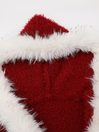 'Snowbound' Vintage Fleece-Lined Toggle Hooded Sweater AlielNosirrah