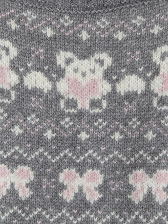 'Winter Wishes‘ Off-Shoulder Fair Isle Christmas Knit Sweater AlielNosirrah