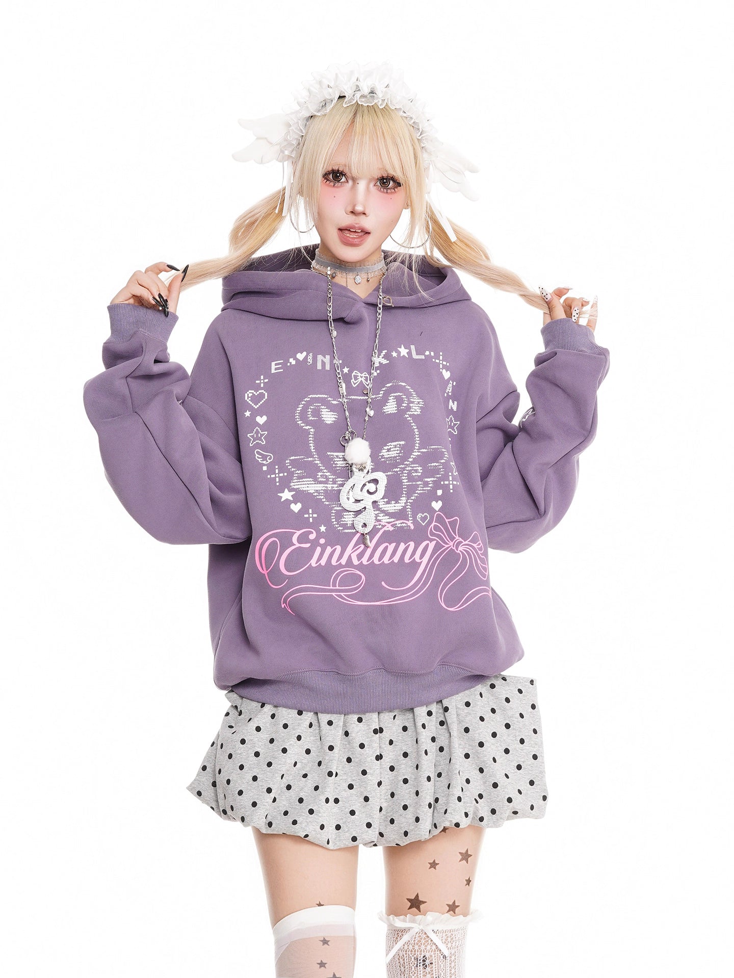 'Heart Bear' Cute & Edgy Bear-Ear Hoodie AlielNosirrah