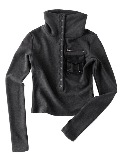 'Hidden Kitty' Kitty Striped Slim Fitted Long Sleeve Top (Copy) AlielNosirrah