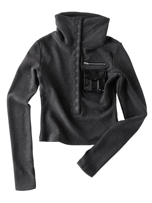 'Hidden Kitty' Kitty Striped Slim Fitted Long Sleeve Top (Copy) AlielNosirrah