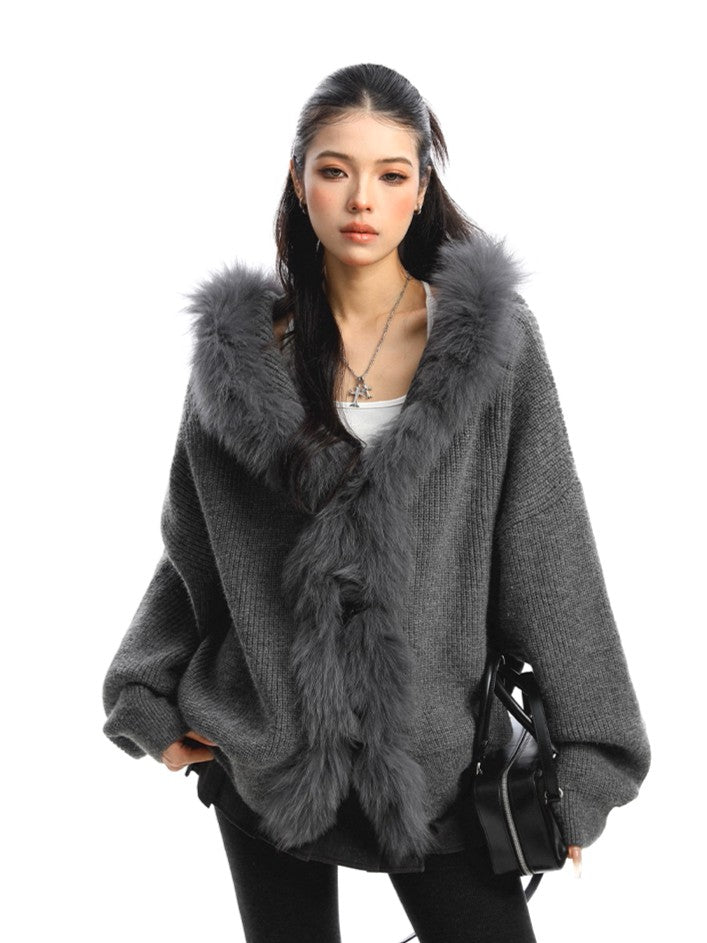 'Fuzzy Dreams' Casual Loose Knit Sweater Cardigan (Copy) AlielNosirrah