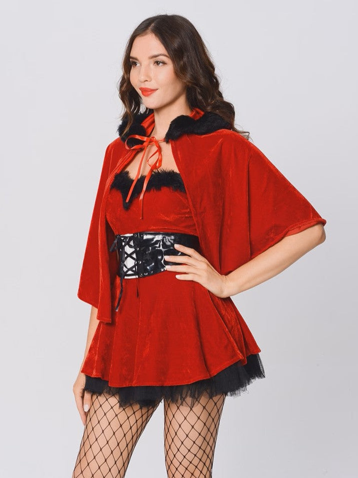'Holly Hoodie' Christmas Red Riding Hood Cosplay Set AlielNosirrah