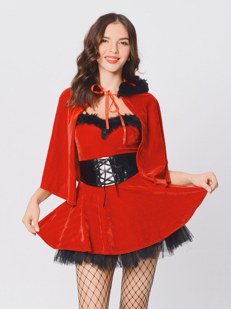 'Holly Hoodie' Christmas Red Riding Hood Cosplay Set AlielNosirrah
