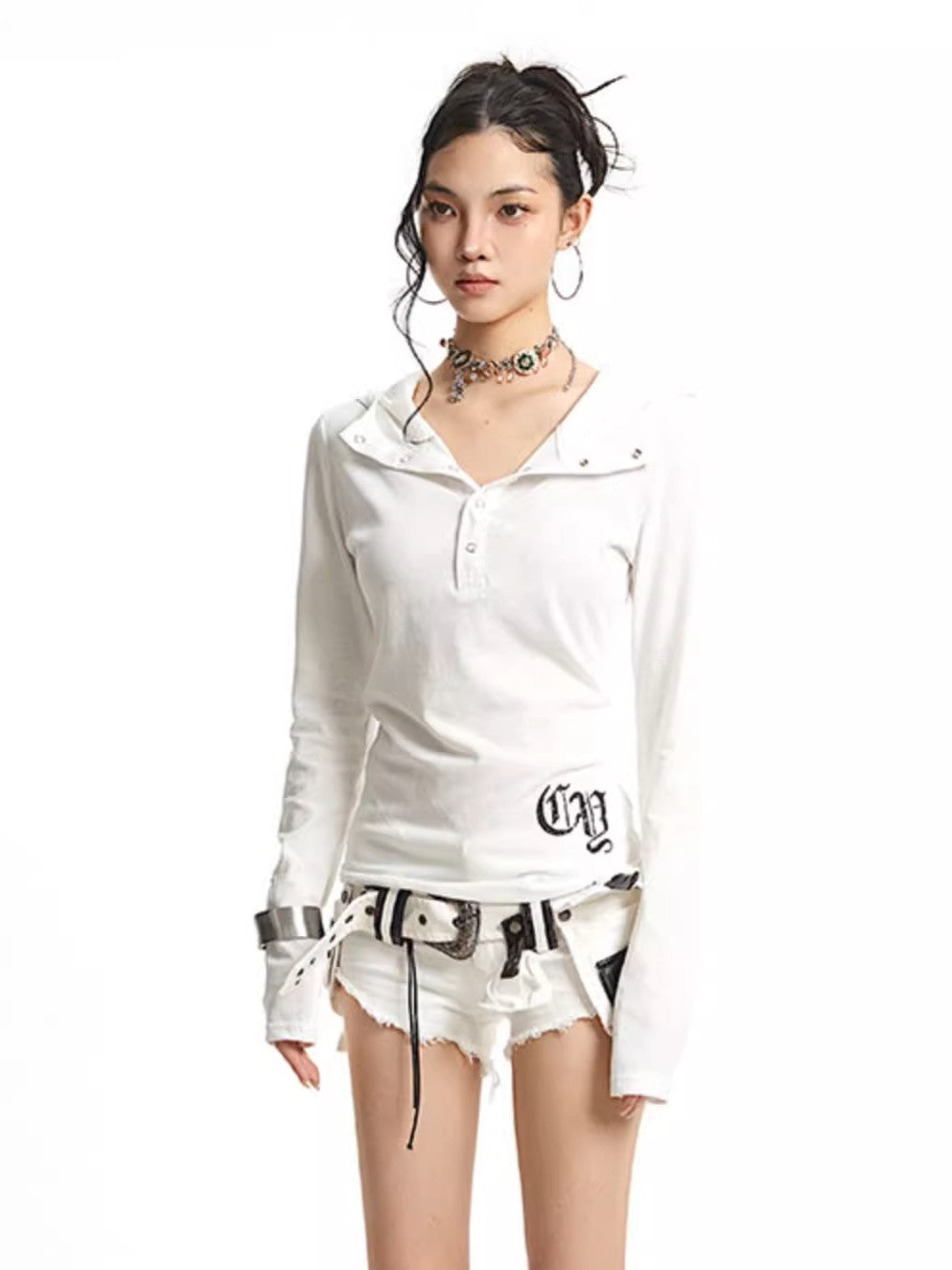 ’Slim & Chic' Urban Trendy Fit Long Sleeve Hoodie Tee (Copy) AlielNosirrah