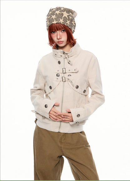 'VibeCargo' Vintage US Style Light Punk Workwear Jacket