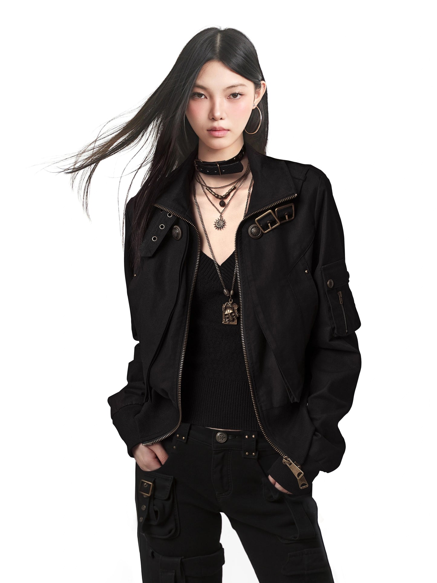 ’Urban Chill' Irregular Moto Workwear Style Jacket (Copy) AlielNosirrah