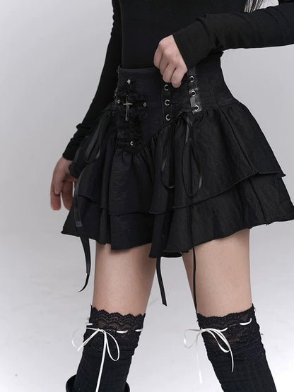 ghost-girl-y2k-punk-cross-black-mini-skirt-5