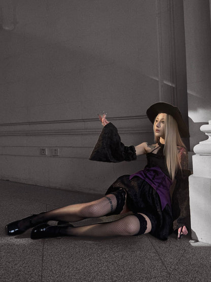 'Violet Sorceress' Dark Enchantress Gothic Purple Witch Costume (Copy) AlielNosirrah