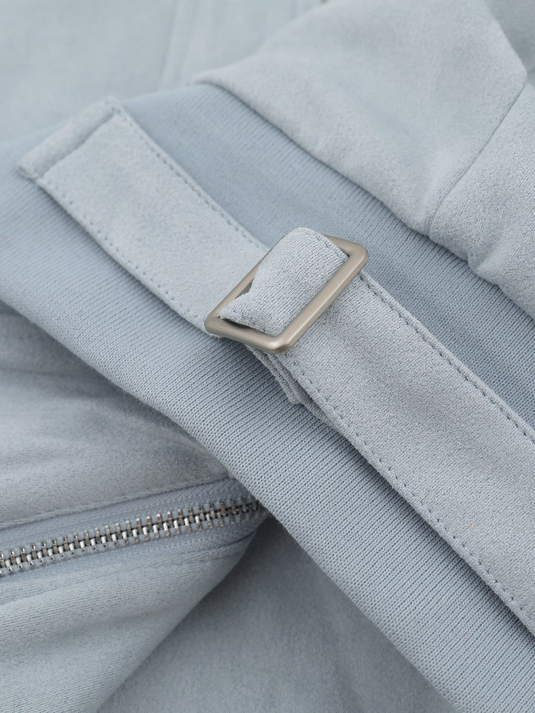 'Frosted Vixen' Double Zippers Faux Fur Collar Cropped Jacket (Copy) AlielNosirrah