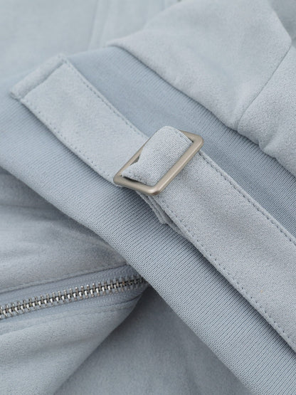 'Frosted Vixen' Double Zippers Faux Fur Collar Cropped Jacket (Copy) AlielNosirrah