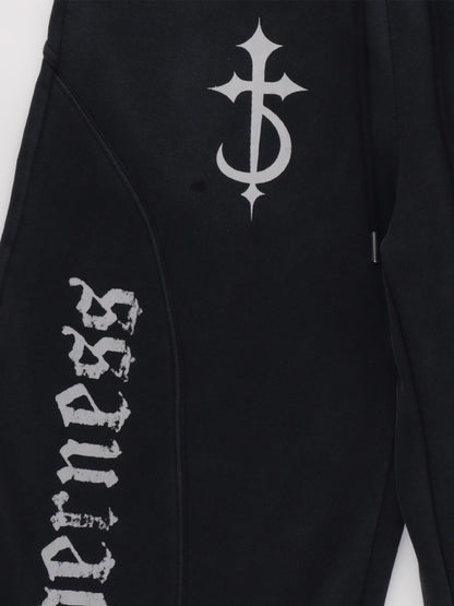 ’Wild Horned' Demon Horn Cropped Hoodie + Wide-Leg Pants Set AlielNosirrah