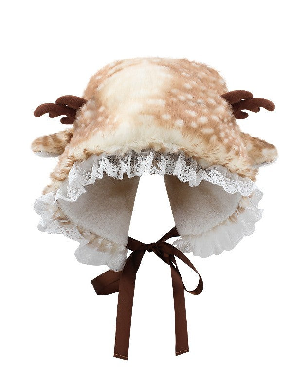 'Wild One' Y2k Streetstyle Fluffy Leopard Cap AlielNosirrah