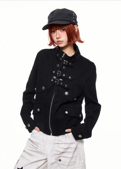 'VibeCargo' Vintage US Style Light Punk Workwear Jacket
