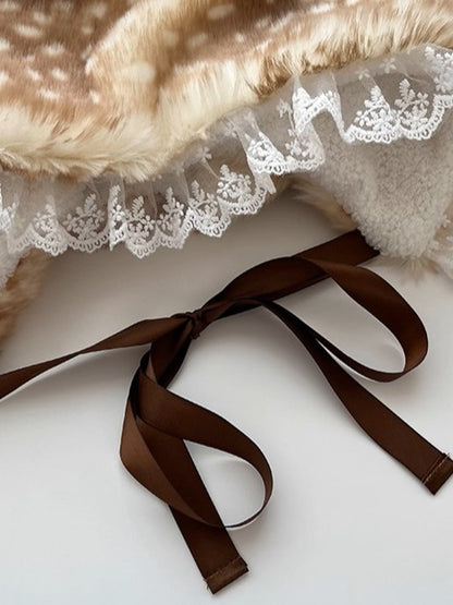 'Wild One' Y2k Streetstyle Fluffy Leopard Cap AlielNosirrah