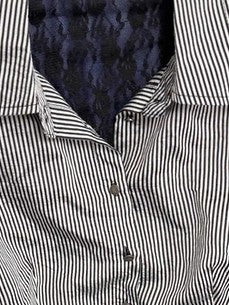 ’Sweet Entwine' Lace Patchwork Bow-Tie Blouse & Mini Skirt Set AlielNosirrah