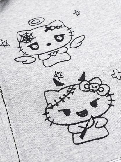 'Sugar & Spook' Y2K Cartoon Graphic Hoodie (Copy) AlielNosirrah