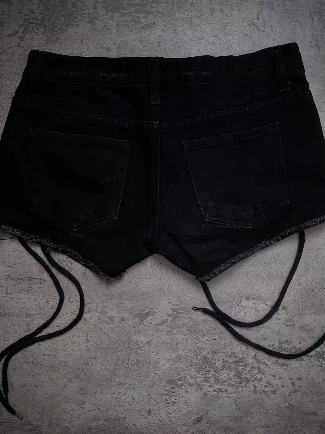 'Darkpulse' Y2K Gothic Cross Rhinestone Shorts AlielNosirrah