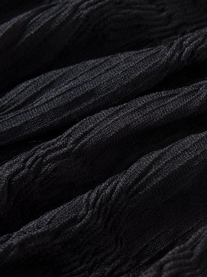 'Whisper' Lace & Mesh Panel High-Waist Midi Skirt AlielNosirrah