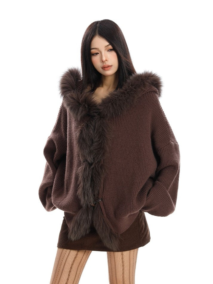 'Fuzzy Dreams' Casual Loose Knit Sweater Cardigan (Copy) AlielNosirrah