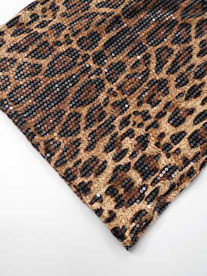 'Wild Spark' Sexy Leopard Sequin Halter Dress AlielNosirrah