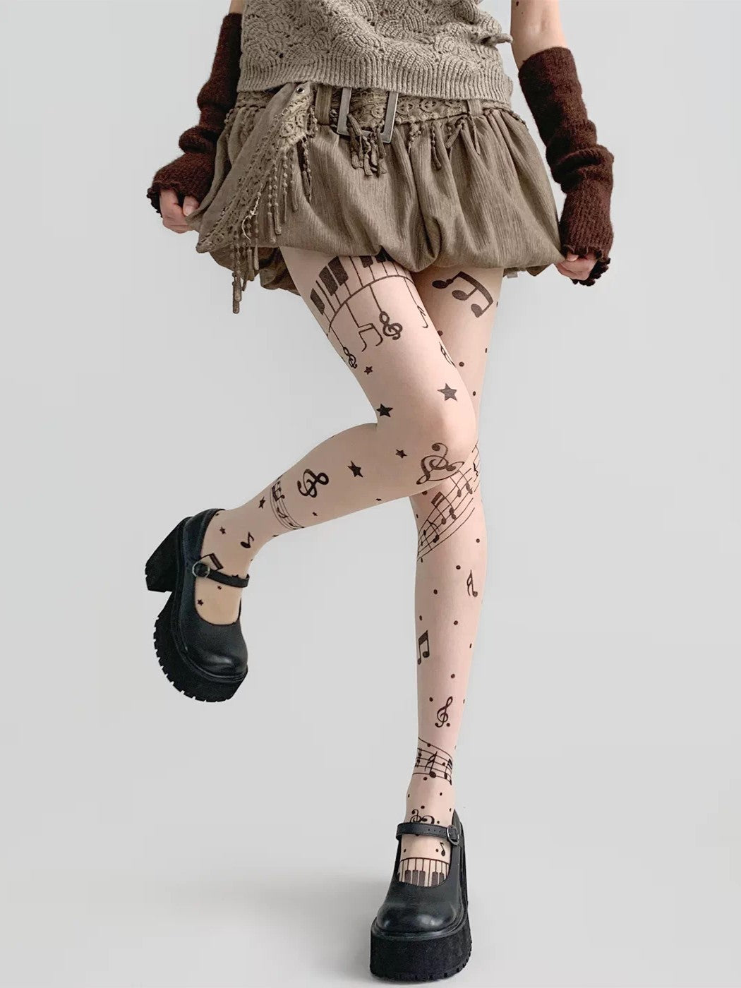 'Scars' Dark Punk Lace Up Tights (Copy) AlielNosirrah
