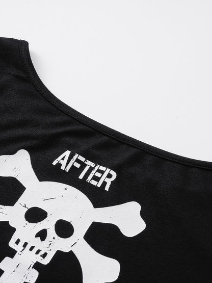 ’Y2K Babe' Vintage Retro Street Style Y2K Skull Design Slim Long Sleeve Tee (Copy) AlielNosirrah