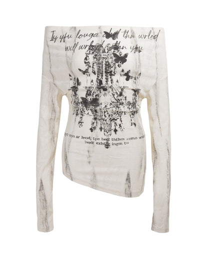 ’Urban Temptress' Color-Block Off-Shoulder Tie Top (Copy) AlielNosirrah