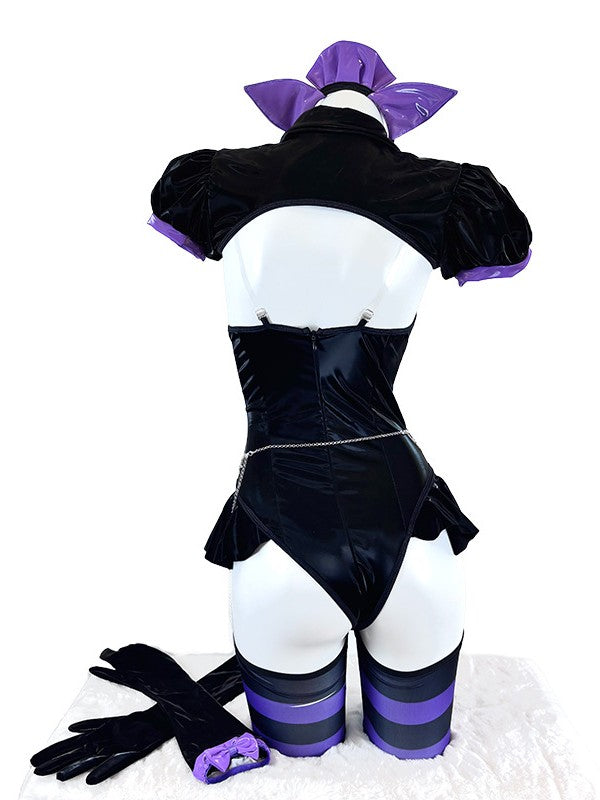 'Night Meow' Dark Cat-Ears Anime Cosplay Purple Ensemble AlielNosirrah