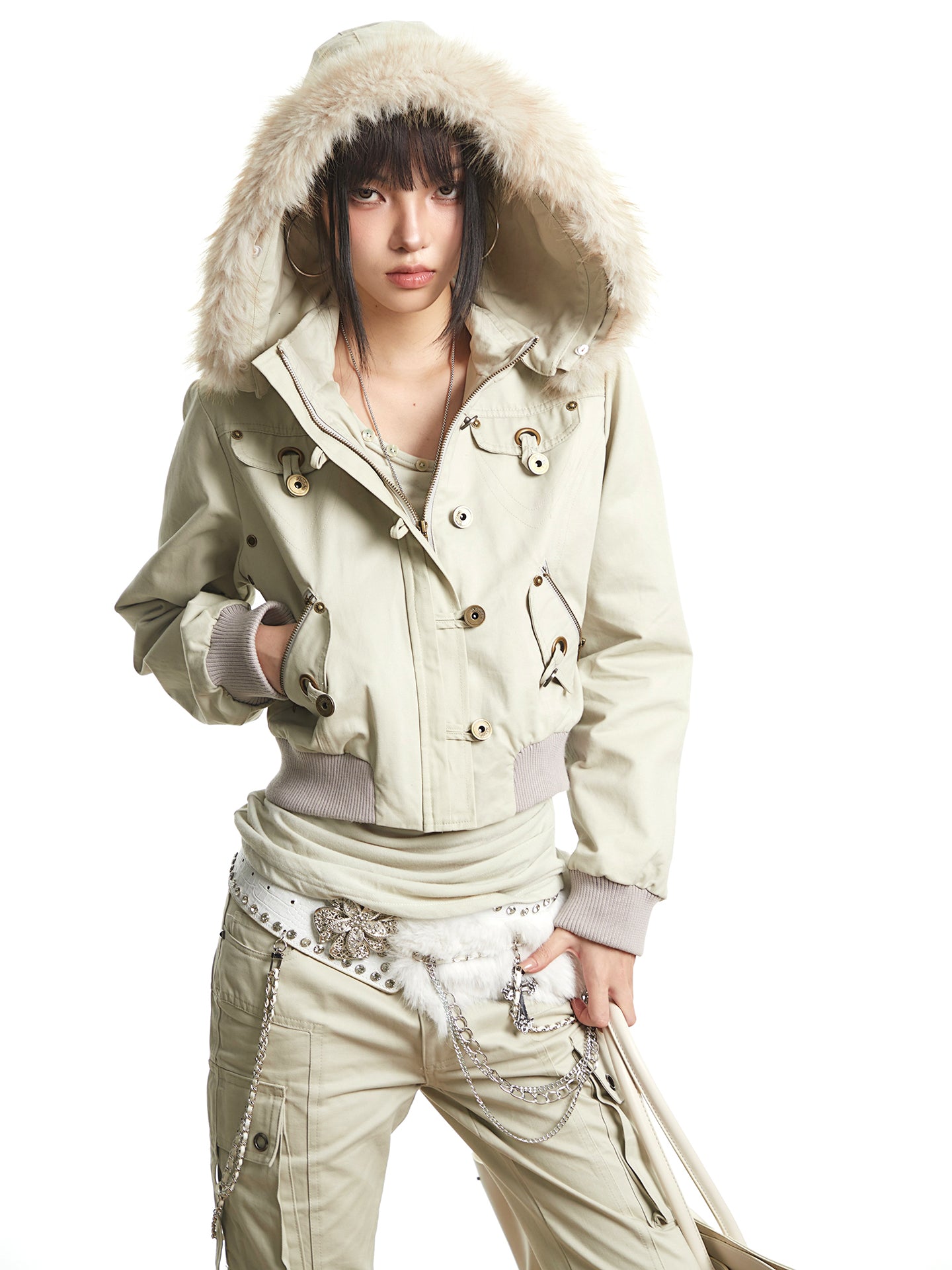'Urban Heritage' Retro Streetwear Detachable Fur Embroidered Street Jacket (Copy) AlielNosirrah