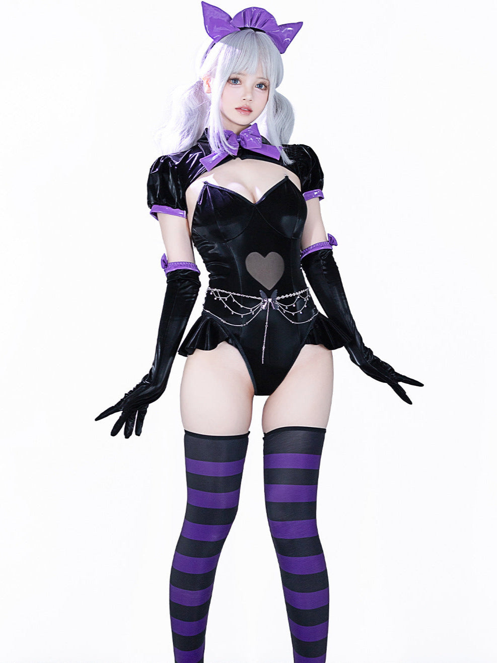 'Night Meow' Dark Cat-Ears Anime Cosplay Ensemble AlielNosirrah
