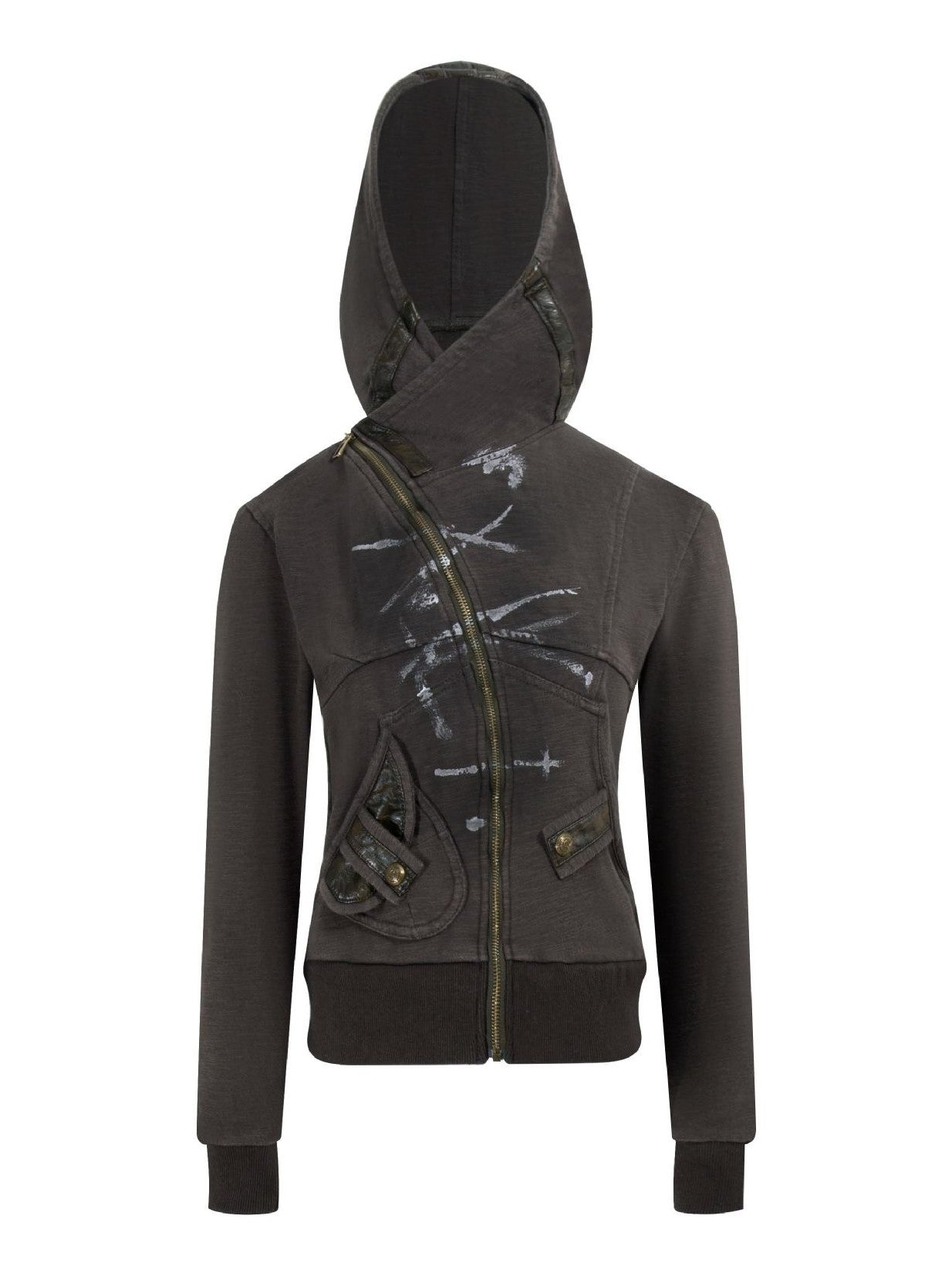 ’Urban Chill' Autumn/Winter Urban Streetwear Vintage-Inspired Hooded Zip-Up Jacket (Copy) AlielNosirrah