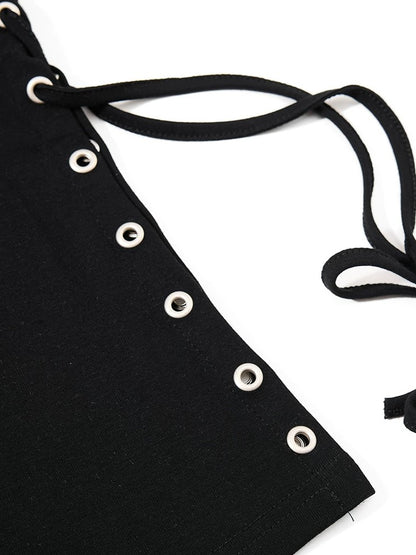 'AltTag' Light Alt Style Graffiti Tie Strap Short Sleeve T-Shirt