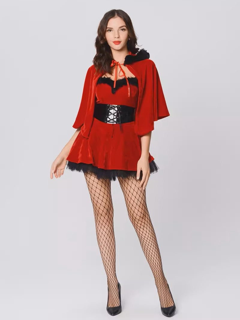 'Holly Hoodie' Christmas Red Riding Hood Cosplay Set AlielNosirrah