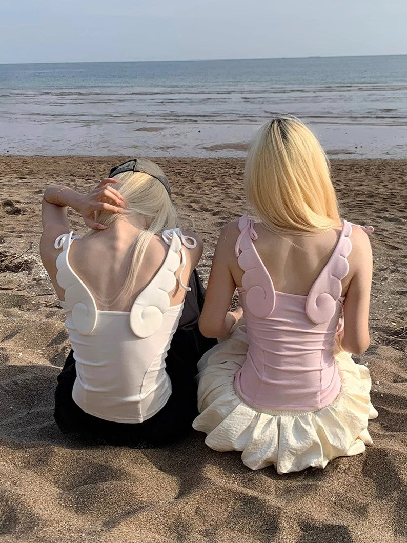 'Angel Wing' Sleeveless Summer Top AlielNosirrah