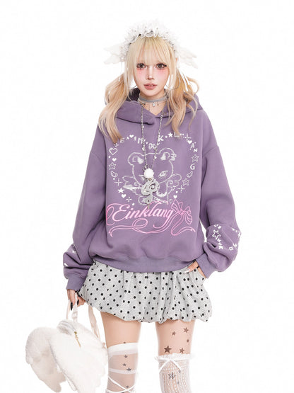'Heart Bear' Cute & Edgy Bear-Ear Hoodie AlielNosirrah