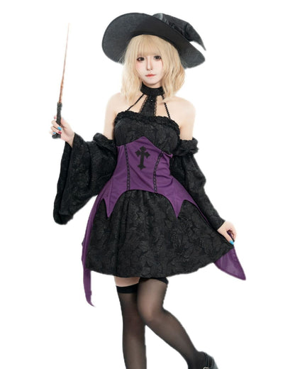 'Violet Sorceress' Dark Enchantress Gothic Purple Witch Costume (Copy) AlielNosirrah