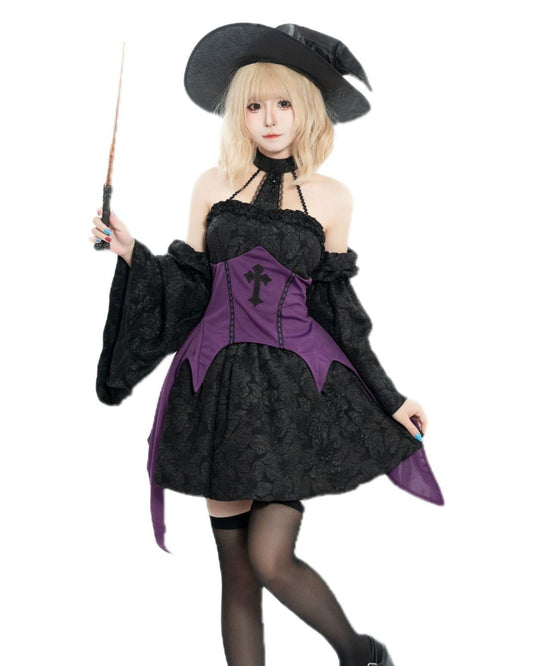 'Violet Sorceress' Dark Enchantress Gothic Purple Witch Costume (Copy) AlielNosirrah