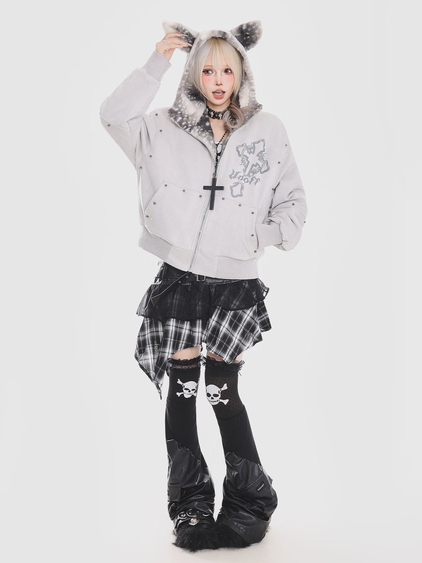 'Kitty Nova' Y2K Cat-Ear Cozy Hooded Puffer Jacket (Copy) AlielNosirrah